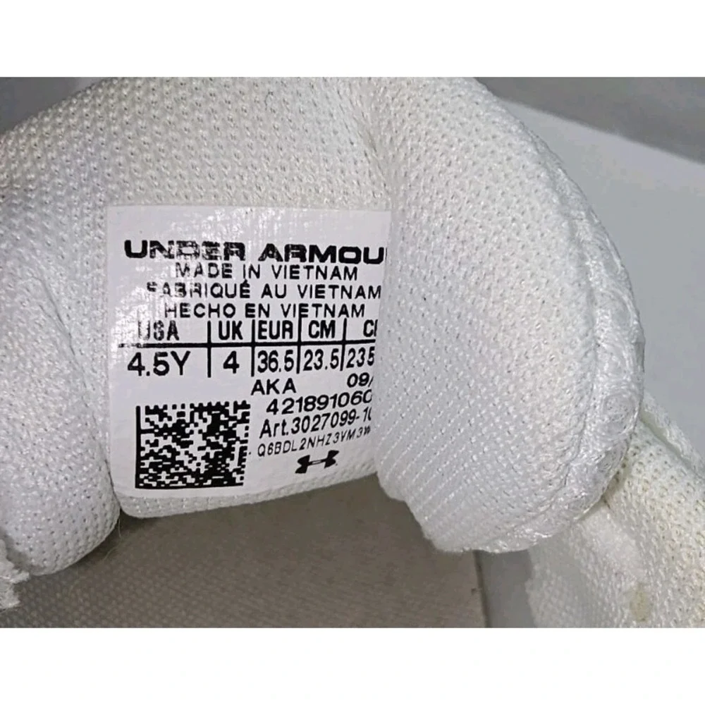 Under Armour Assert 10 Kids Youth 4.5Y White Running Shoes Sneakers‎ 3027099-10